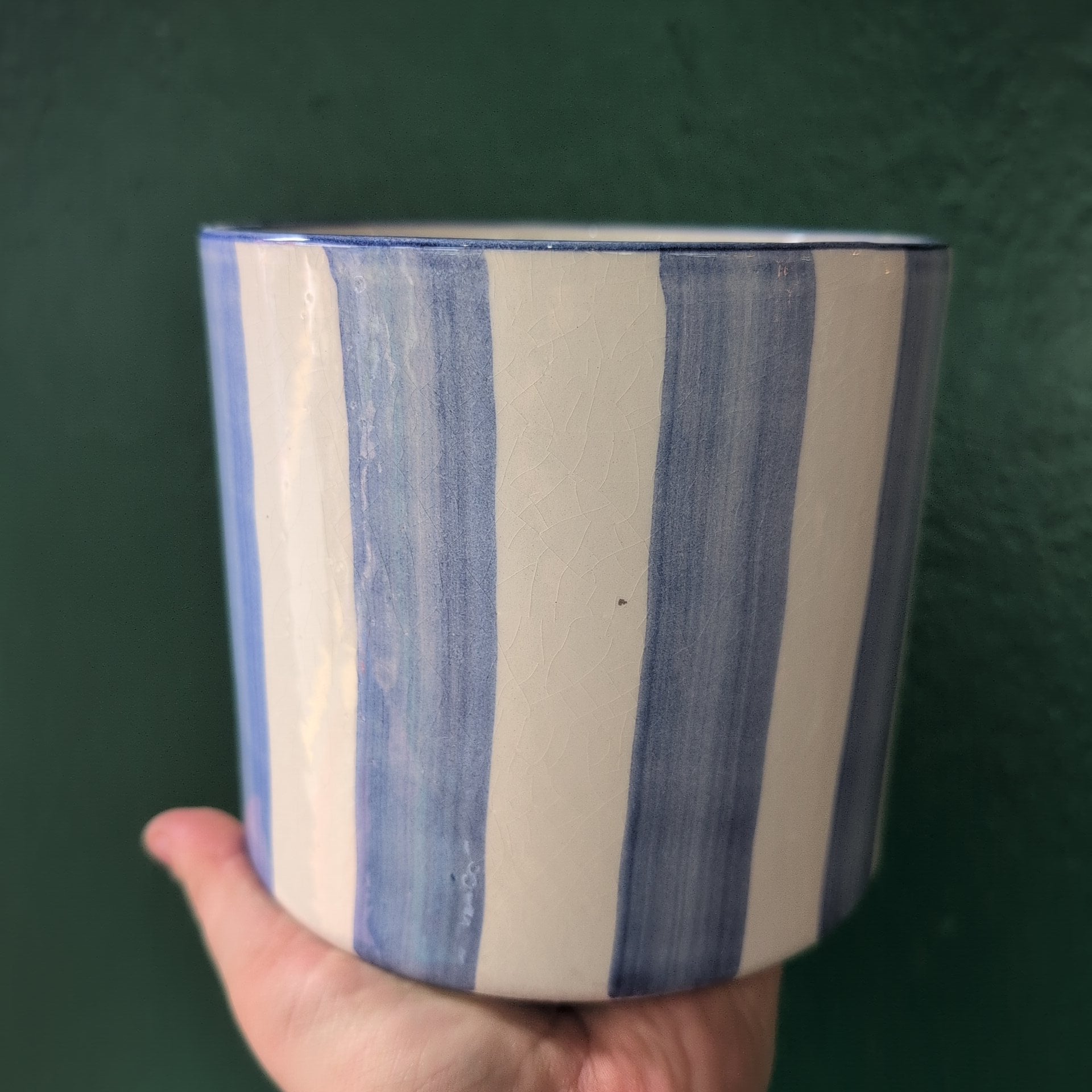 Paros Painted Stripe Pots