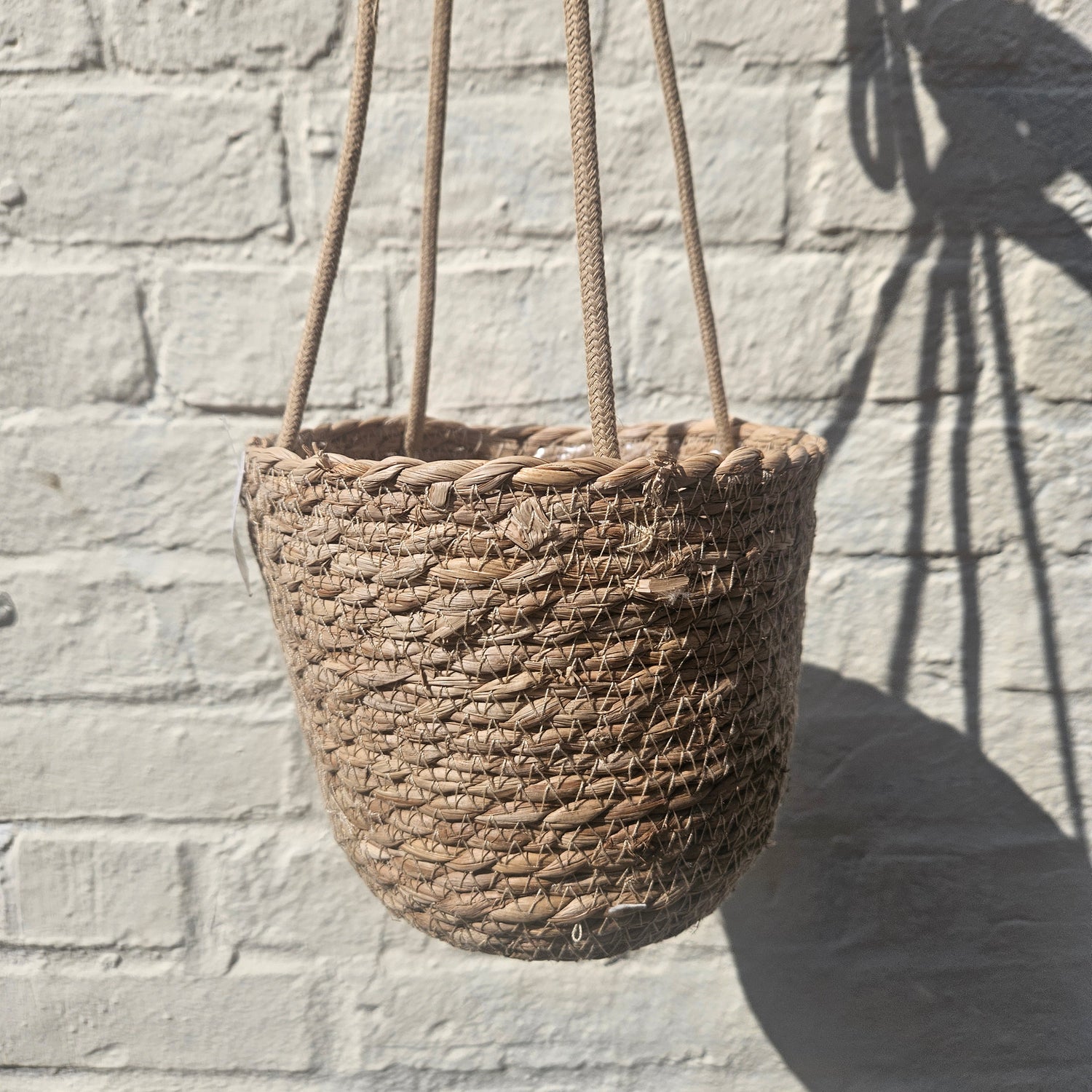 Rope hanging basket - 18cm - 5 colours available