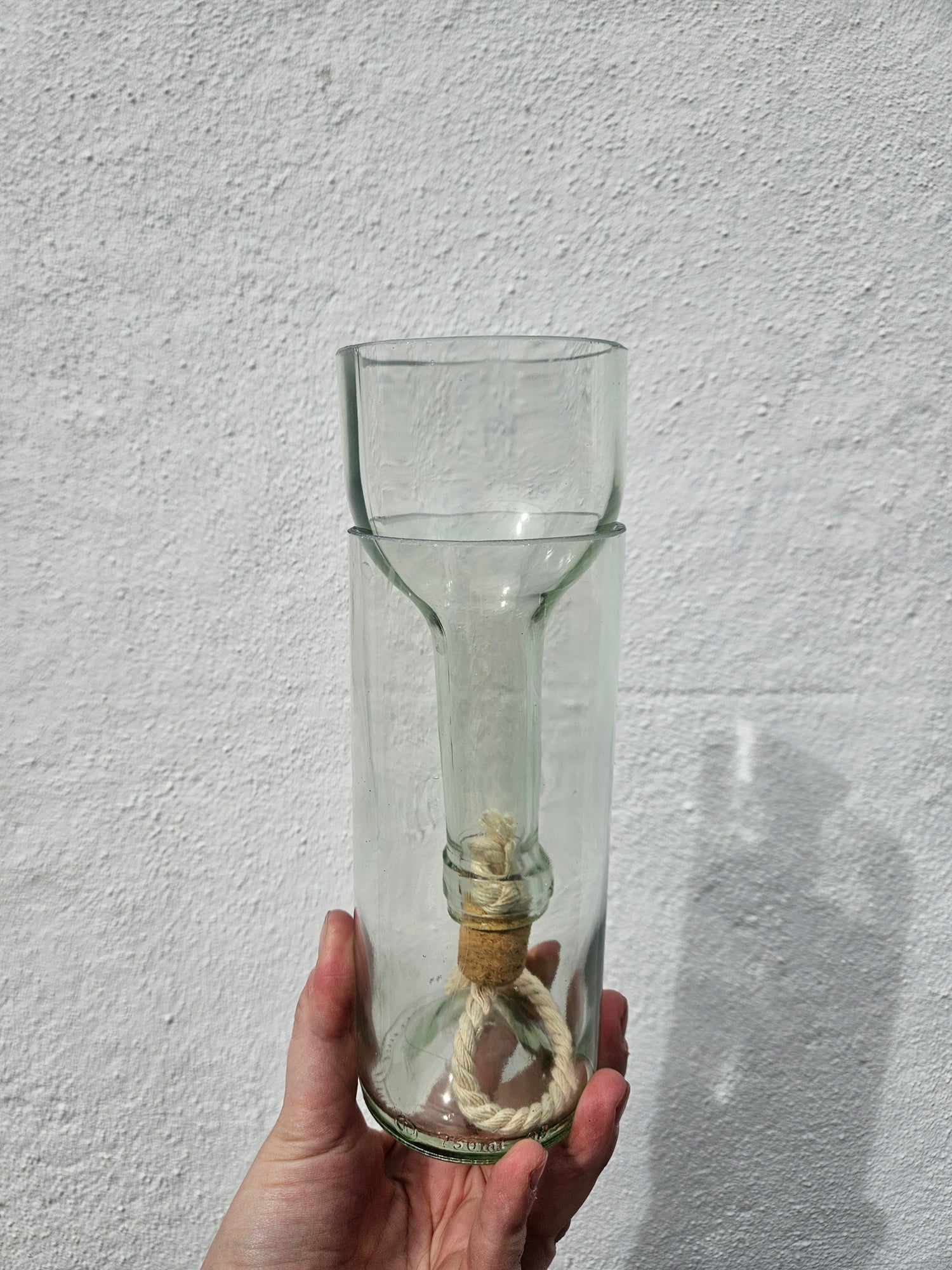 Self-watering bottle planter