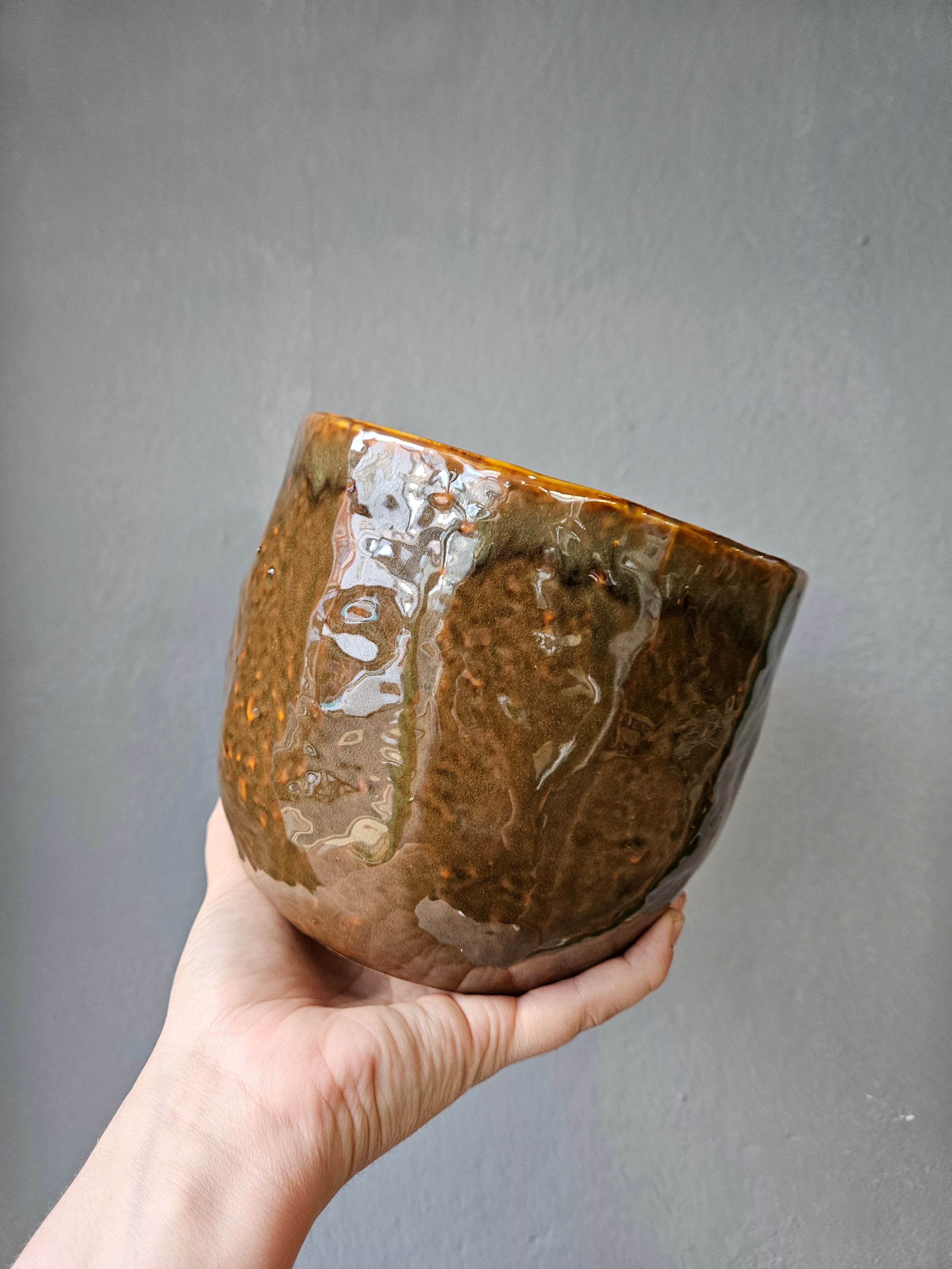 Ivyline Brooke Rustic Glazed Pot