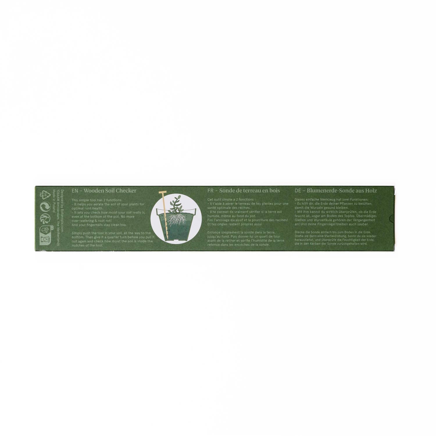 The Soil Checker - wooden soil probe to check soil moisture