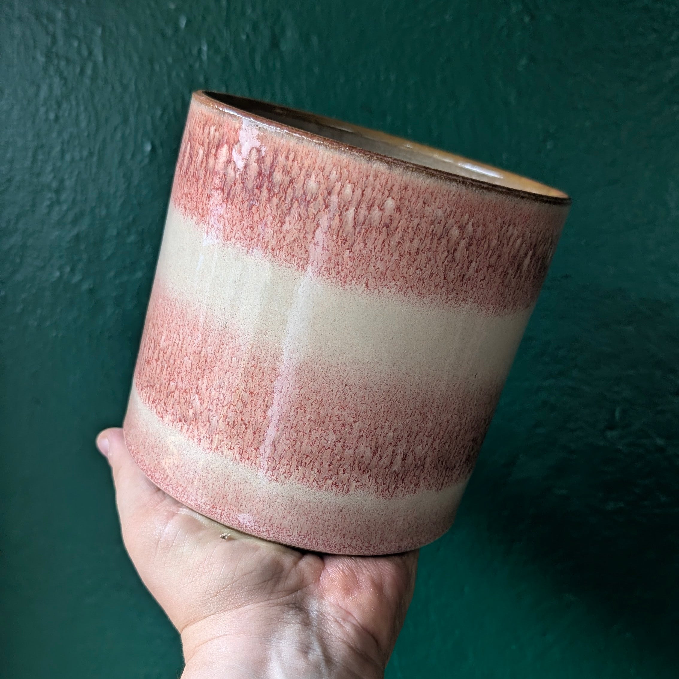 Dora Pink Reactive Stripe Pot