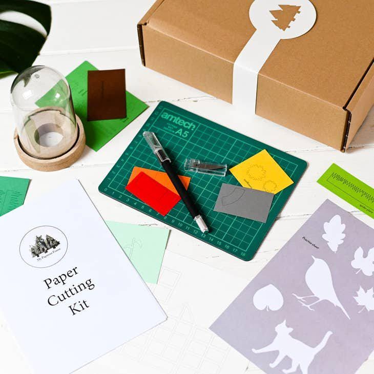 DIY Paper Greenhouse Craft Kit, Adult Craft Kit by My Papercut Forest