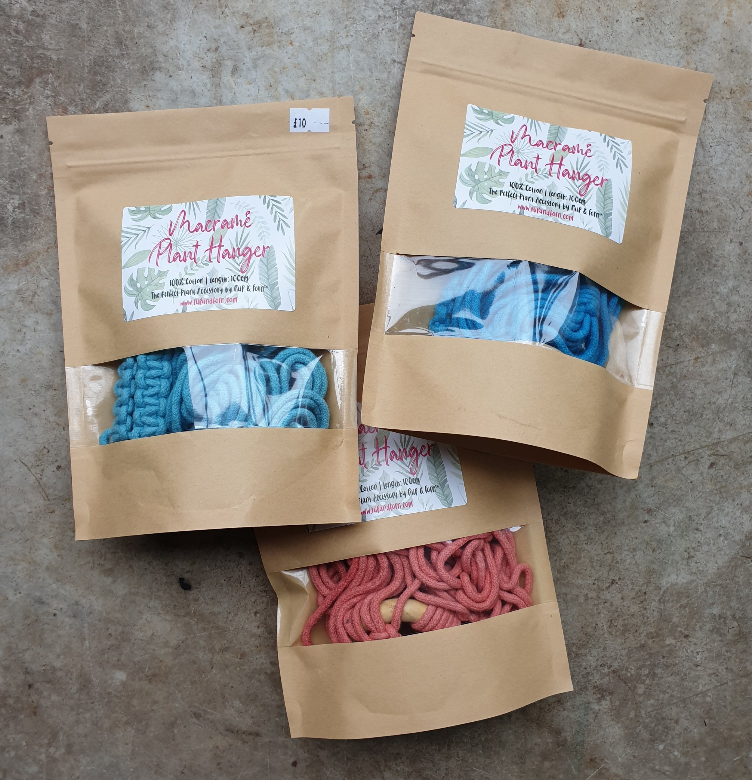 Macrame hangers- 3 colours (By Rup & Forn)