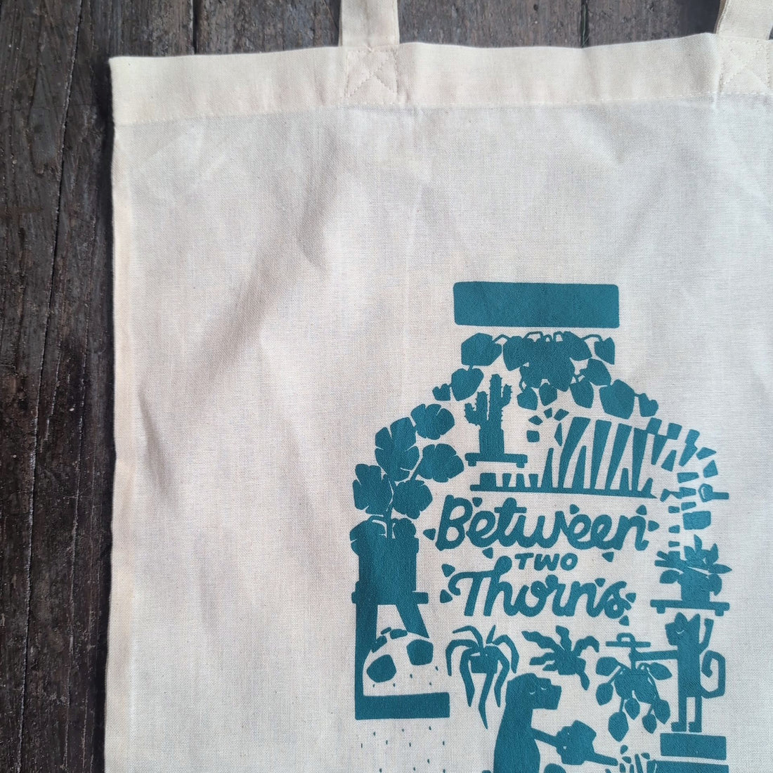 Between Two Thorns Cotton Tote Bag
