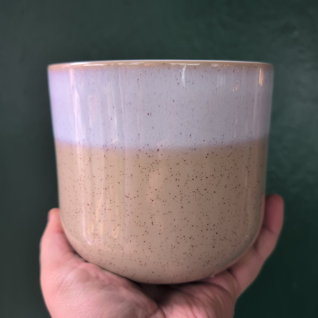 Jodie Dipped Sand Reactive Glaze Pot