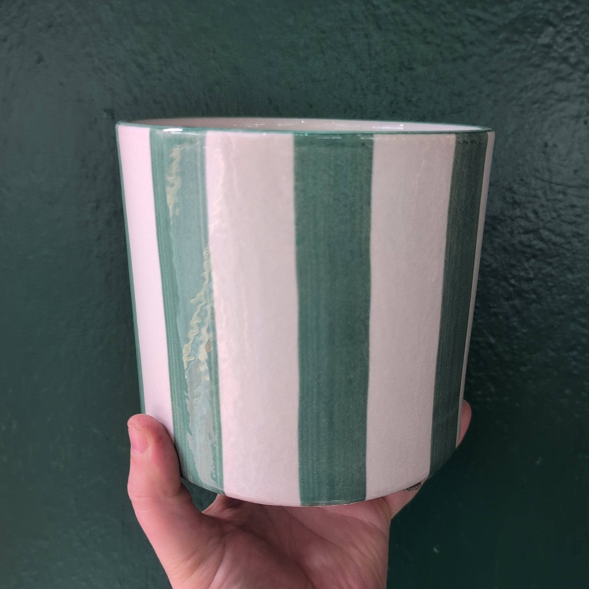 Paros Painted Stripe Pots