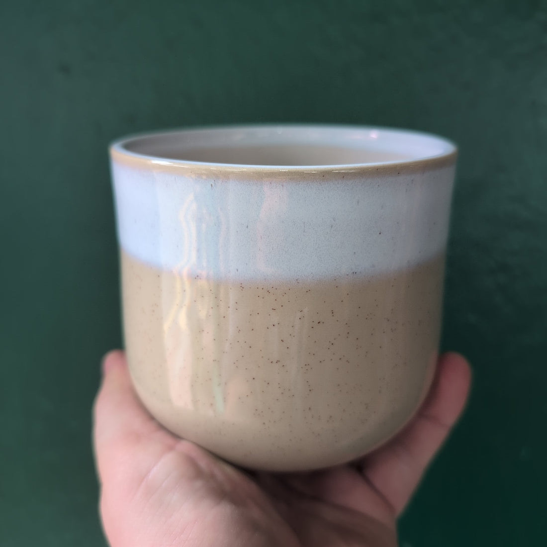 Jodie Dipped Sand Reactive Glaze Pot