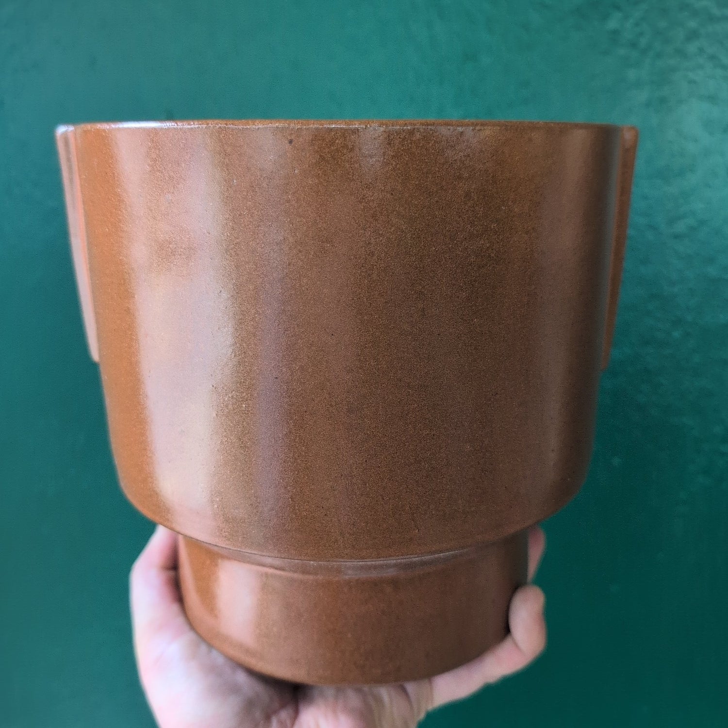 Aries Glazed Handles Pot in Rust
