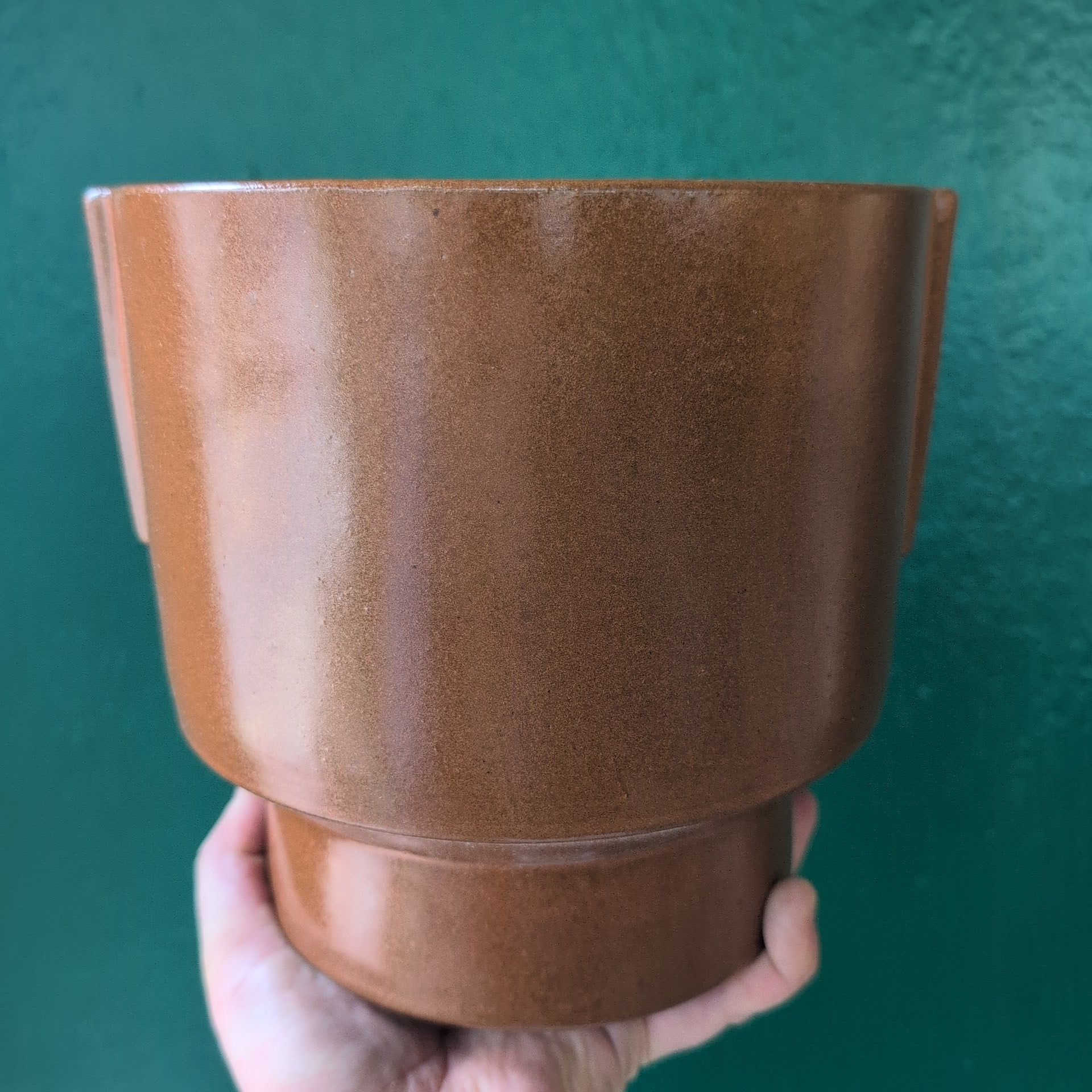 Aries Glazed Handles Pot in Rust