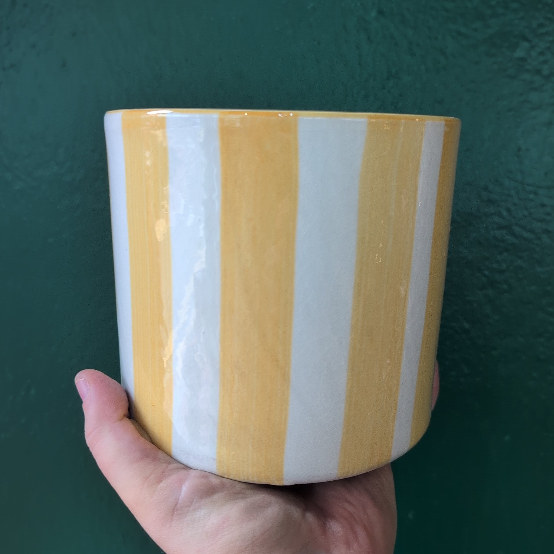 Paros Painted Stripe Pots