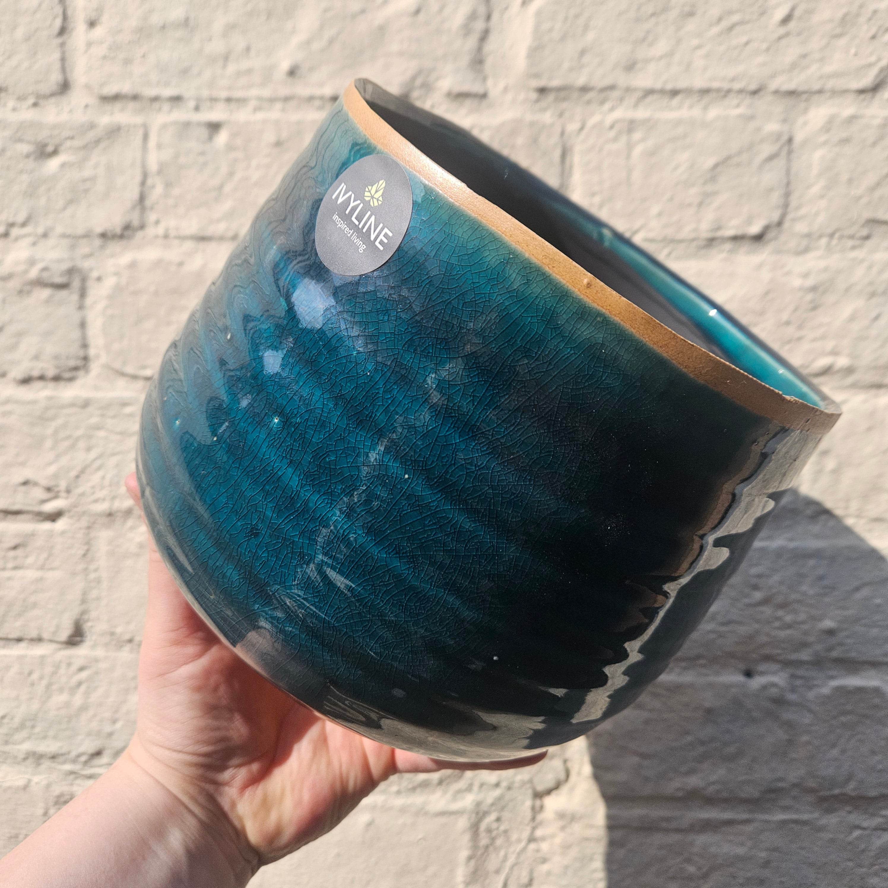 Como Glazed pots in Various Colours (Various sizes available)