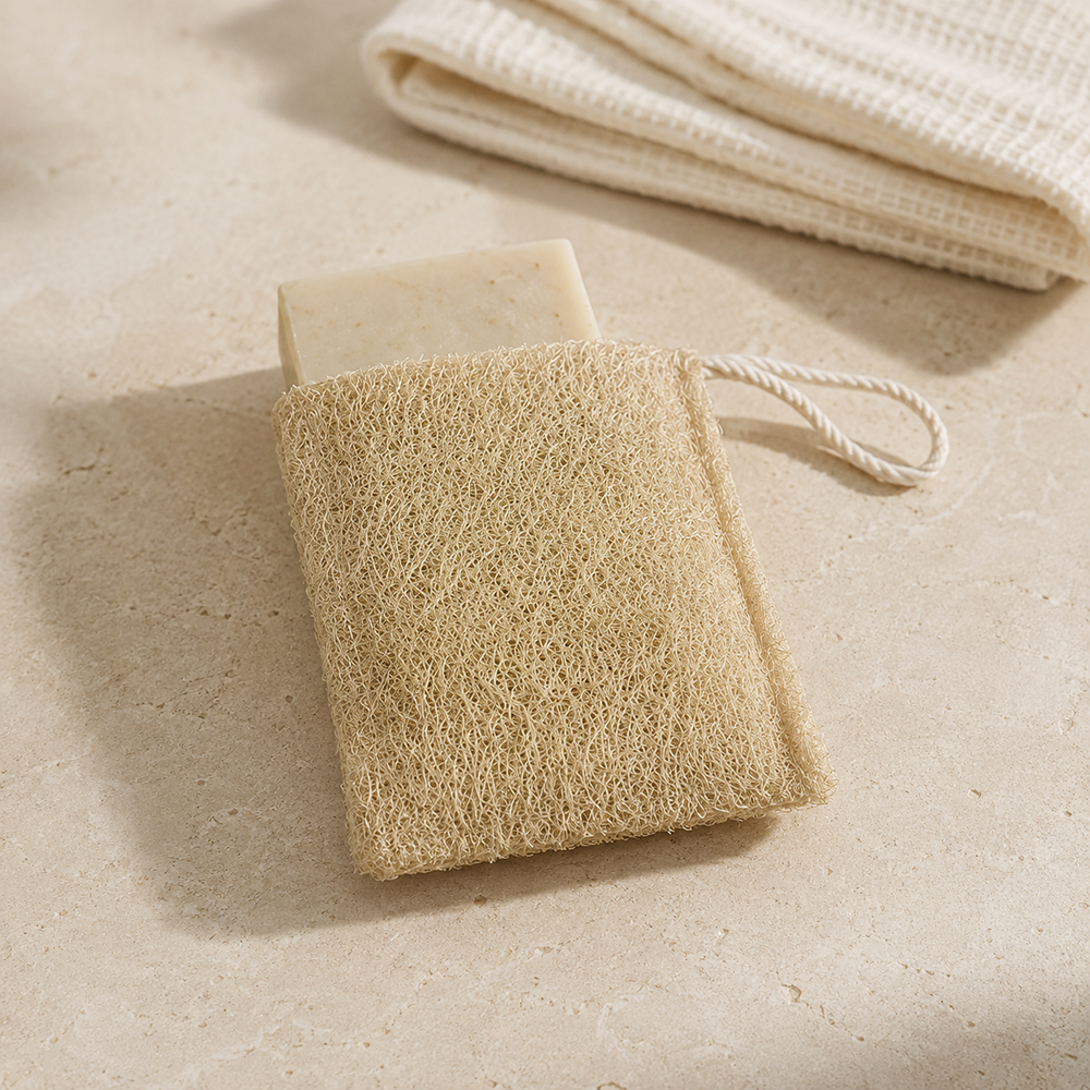 Natural Loofah Rectangular Pouch
