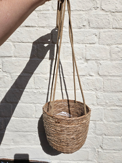 Rope hanging basket - 18cm - 5 colours available