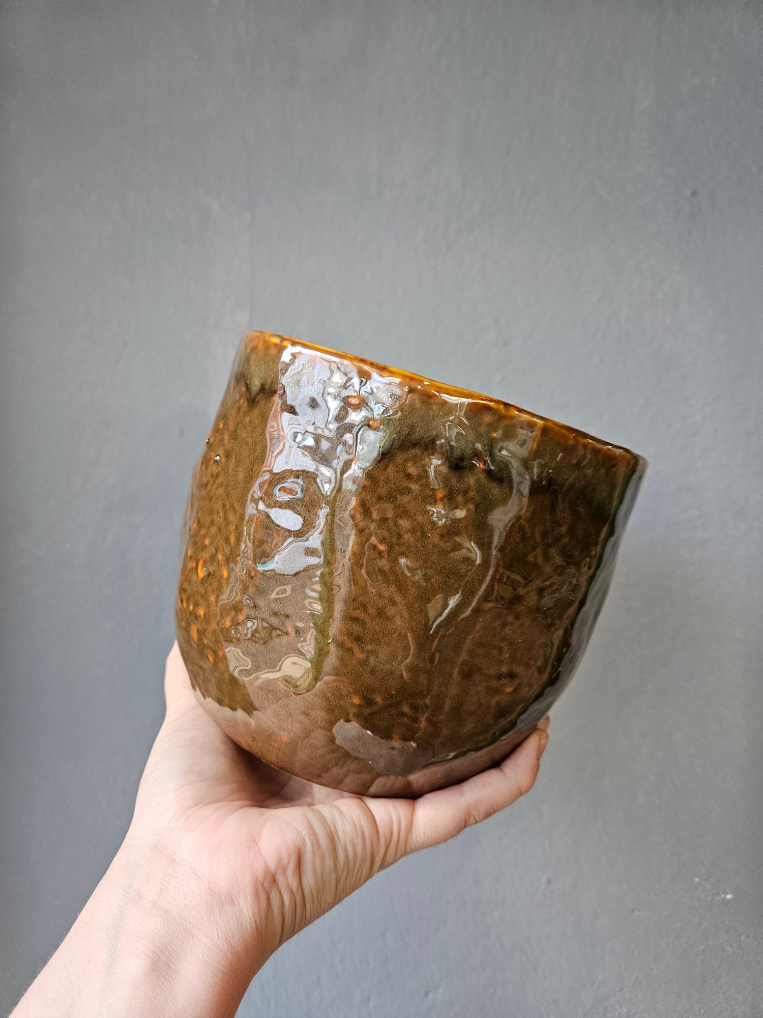 Ivyline Brooke Rustic Glazed Pot