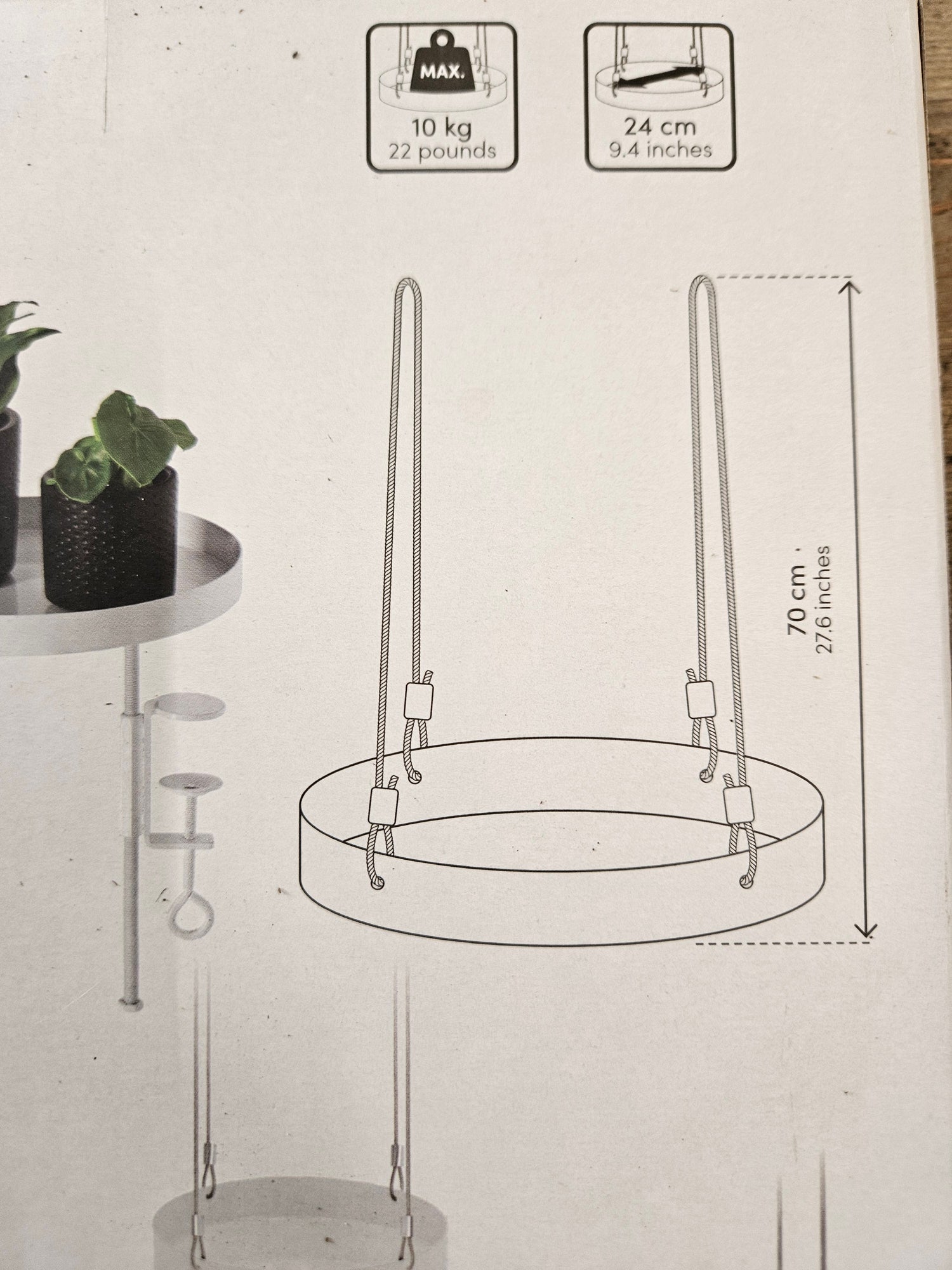 Plant hanging shelf -3 different varieties
