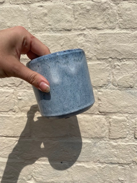 Medium ceramic pot to house nursery pot 9cm or below