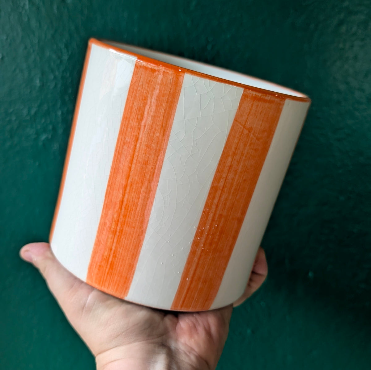 Paros Painted Stripe Pots
