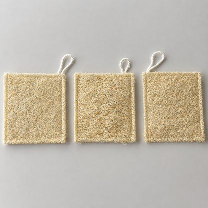 Natural Loofah Rectangular Pouch