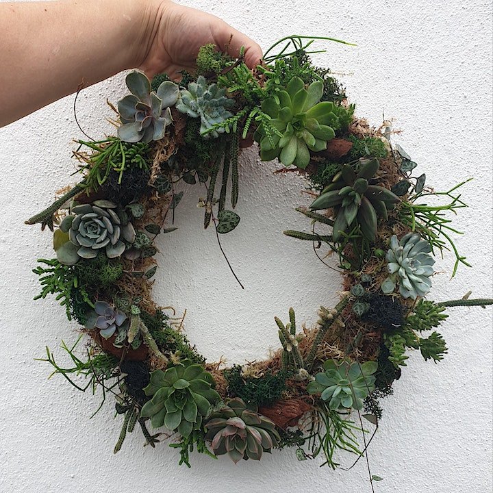 04/05/2025 at 12pm Living succulent wreath workshop