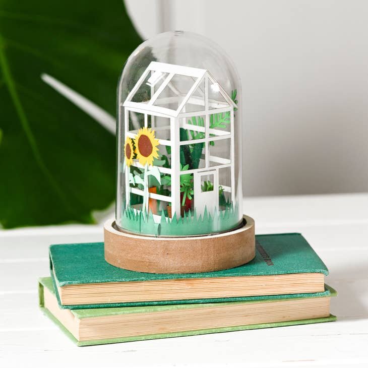 DIY Paper Greenhouse Craft Kit, Adult Craft Kit by My Papercut Forest